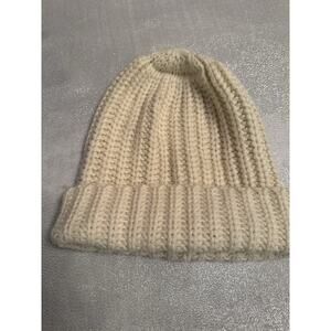 Cream Beanie Touk Hat Winter Fall Cozy Women's Knit